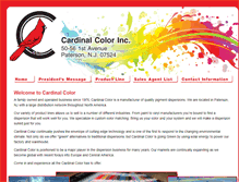 Tablet Screenshot of cardinalcolor.com